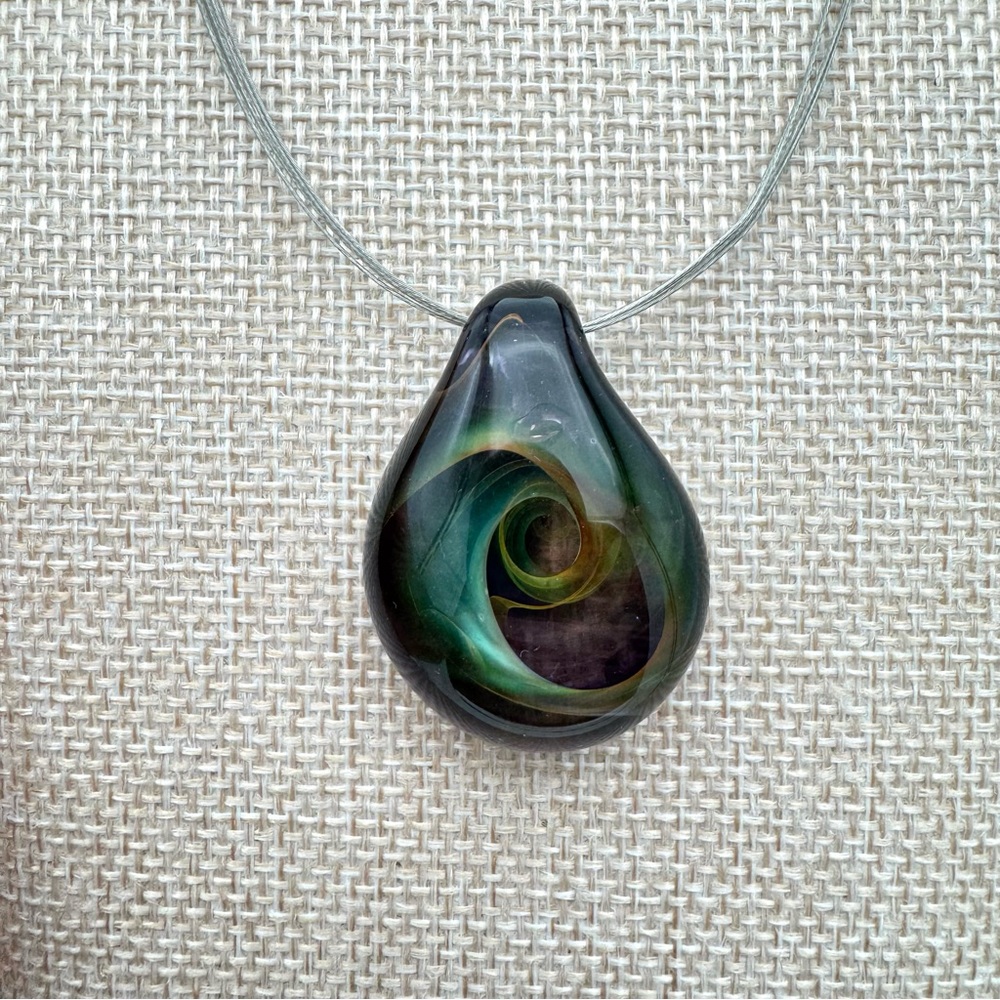 Handmade Lampwork Glass Pendant Necklace